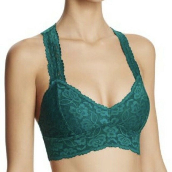 Free People Green Racerback Galloon Bralette New XS - Picture 1 of 4
